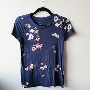 🚫 SOLD: Navy Floral Tee